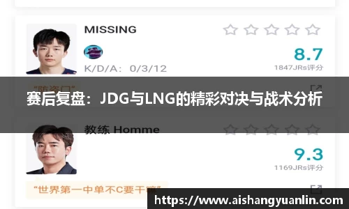 赛后复盘：JDG与LNG的精彩对决与战术分析